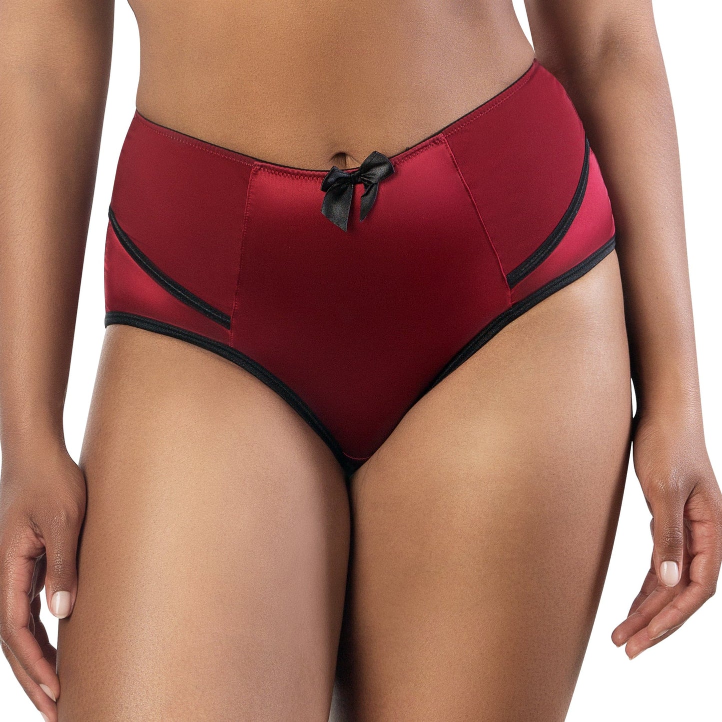Charlotte Curvy High Waist Brief Vintage  - Rio Red