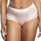 Charlotte Full Figured Curvy High Waist Brief Vintage  - Petal Pink Dot