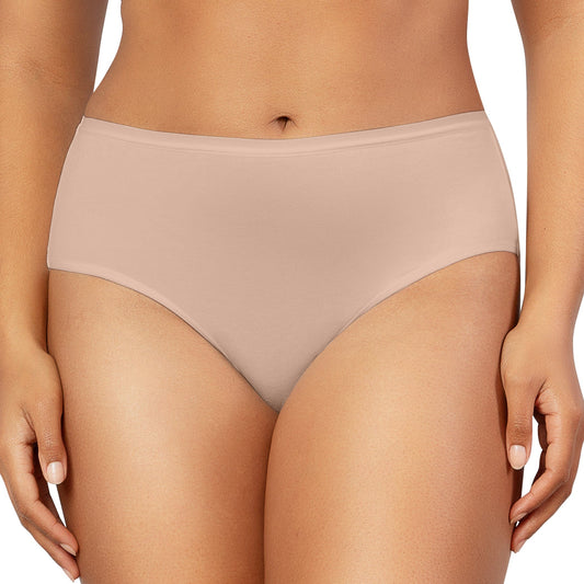 Cozy Brief Cotton Like Fabric Full Coverage  - Bare