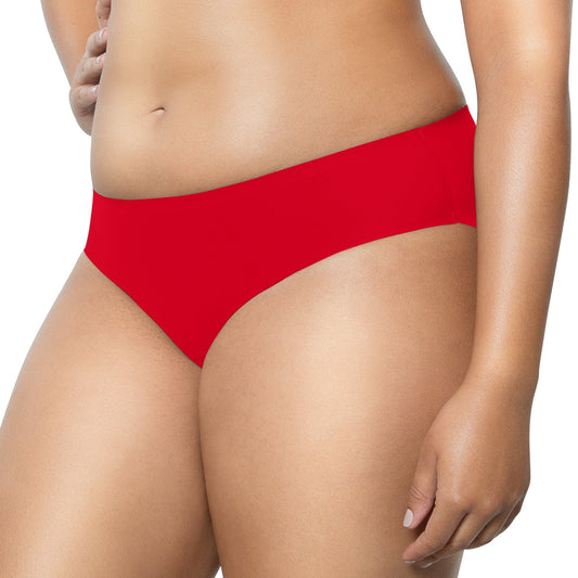 Bonded Hipster with No Visible Panty Lines  - Racing Red