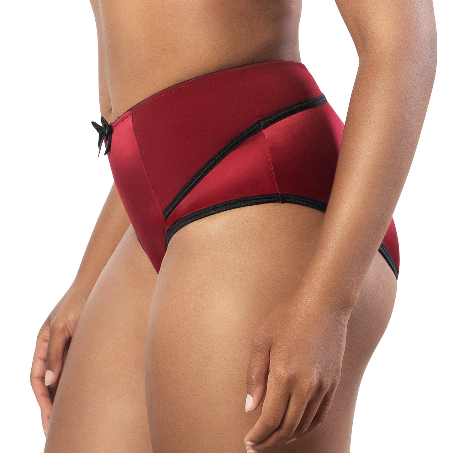 Charlotte Curvy High Waist Brief Vintage  - Rio Red