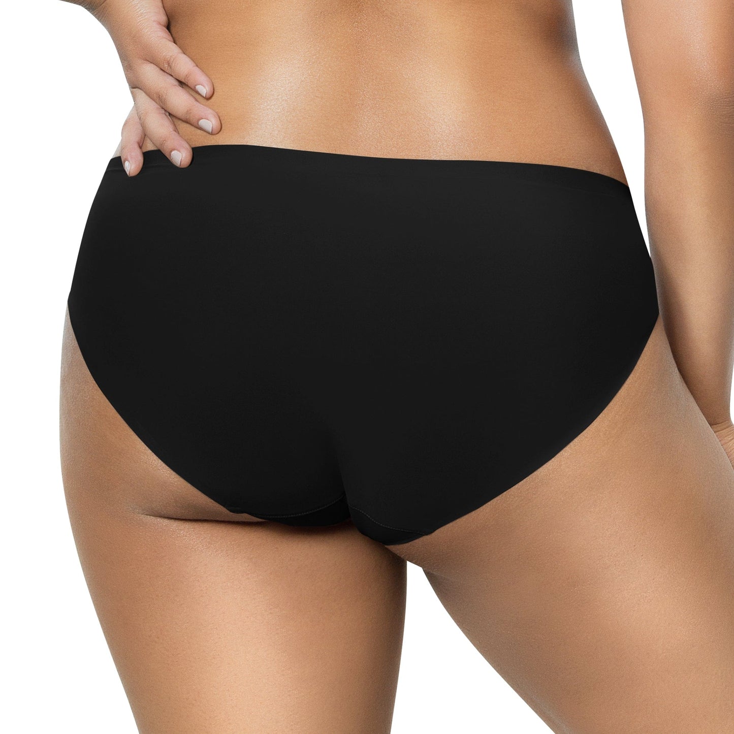 Bonded Hipster with No Visible Panty Lines - Black