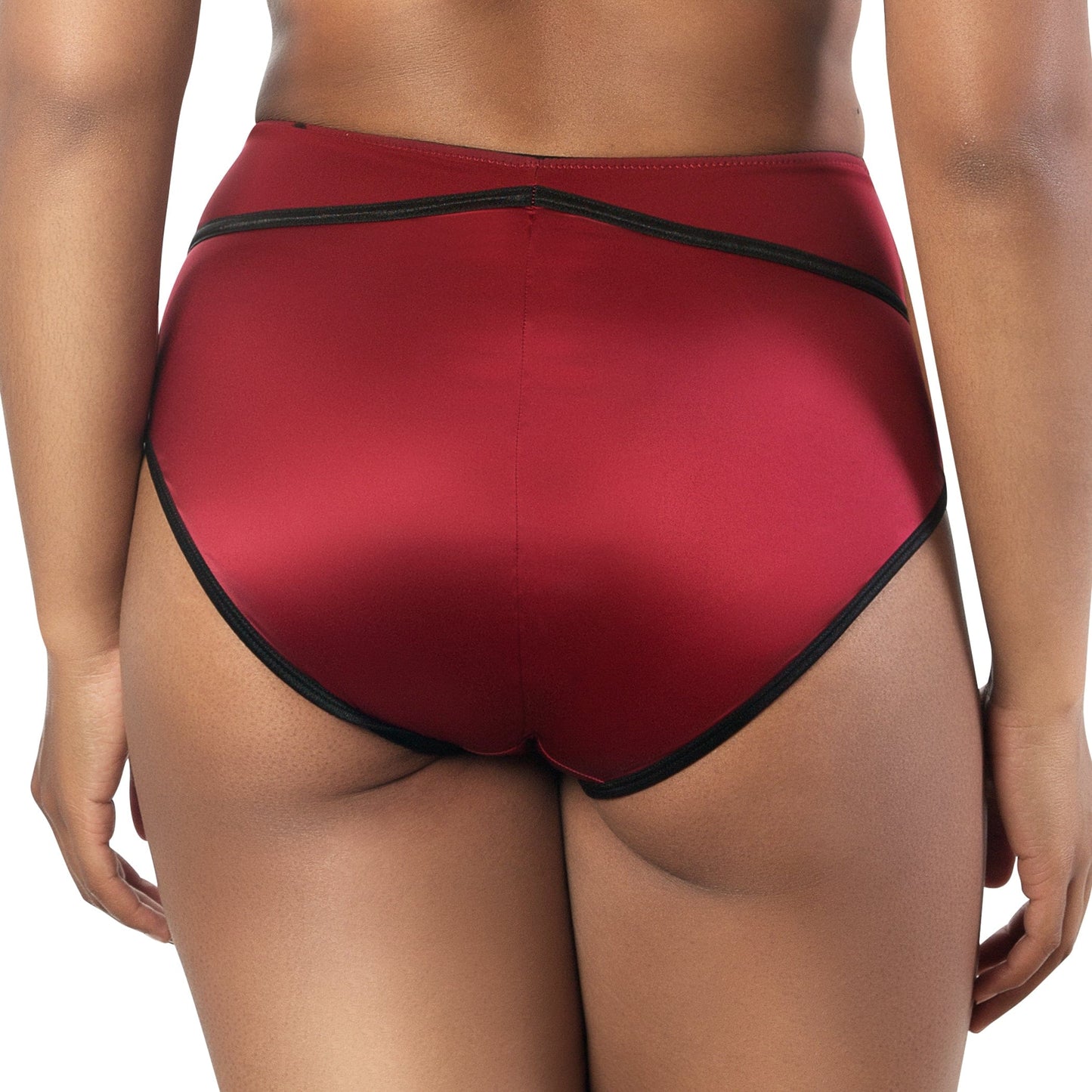 Charlotte Curvy High Waist Brief Vintage  - Rio Red