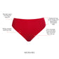 Bonded French Cut Body Smoothing  Panties with No Visible Panty Lines  - Racing Red