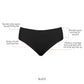 Bonded Hipster with No Visible Panty Lines - Black