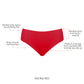 Bonded Hipster with No Visible Panty Lines  - Racing Red