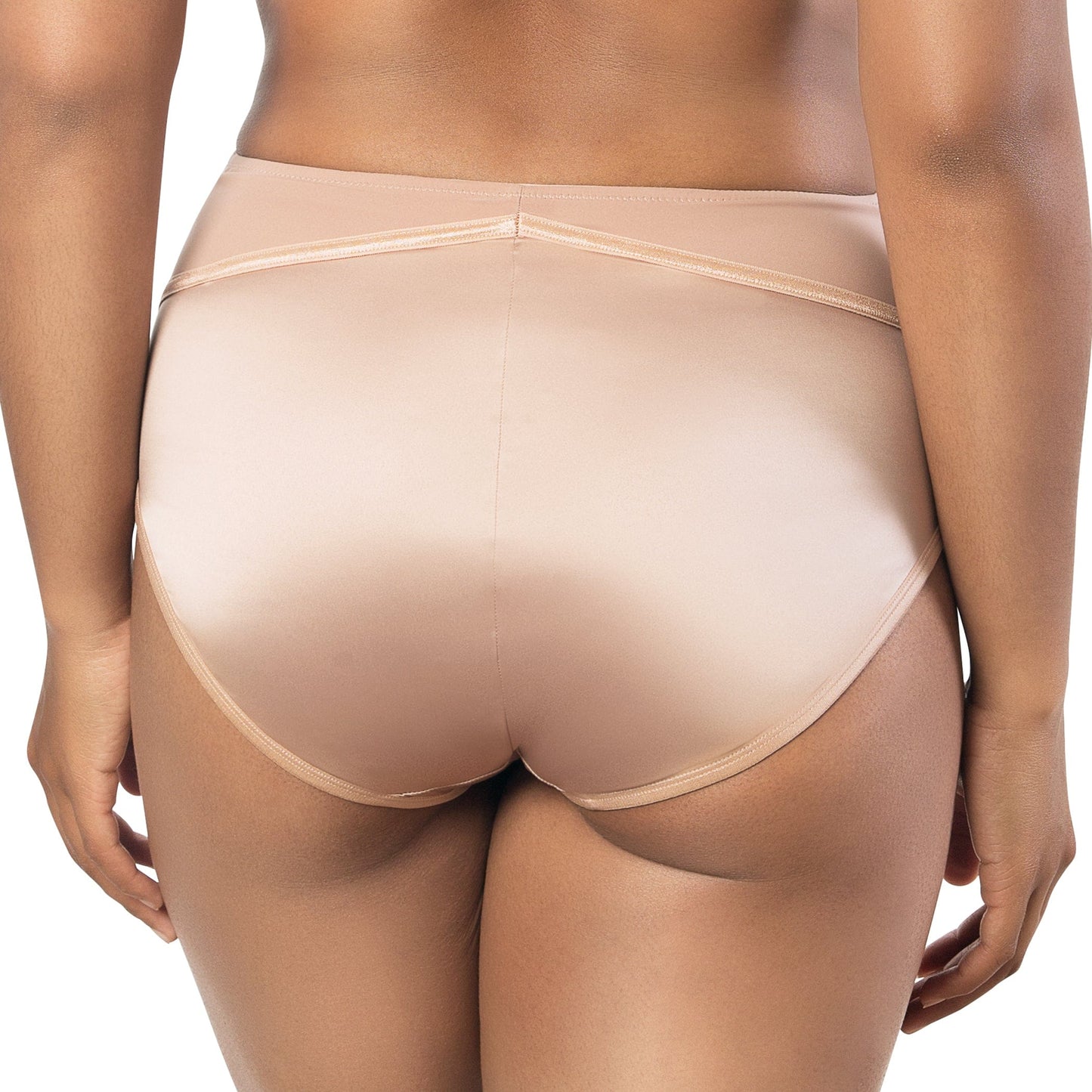 Charlotte Full Figured Curvy High Waist Brief Vintage  - T. Nude