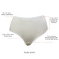 Cozy Brief Cotton Like Fabric Full Coverage  - Pearl White