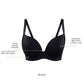 Casey Wired Padded Plunge Seamless T-shirt Bra - Black