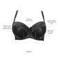Charlotte Full Busted and Full Figured Sexy Padded Bra - Black