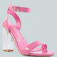 Poloma Clear Block Heel Party Sandals
