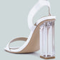 Poloma Clear Block Heel Party Sandals