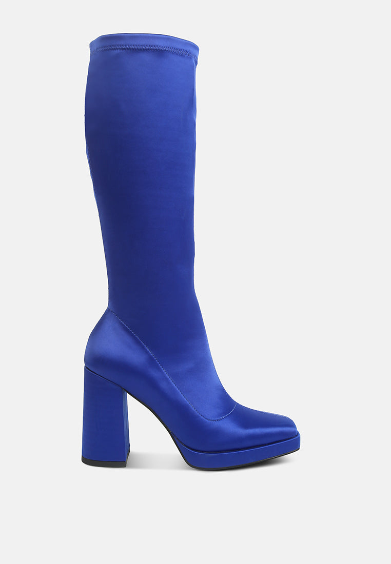 Presto Stretchable Satin Long Boot