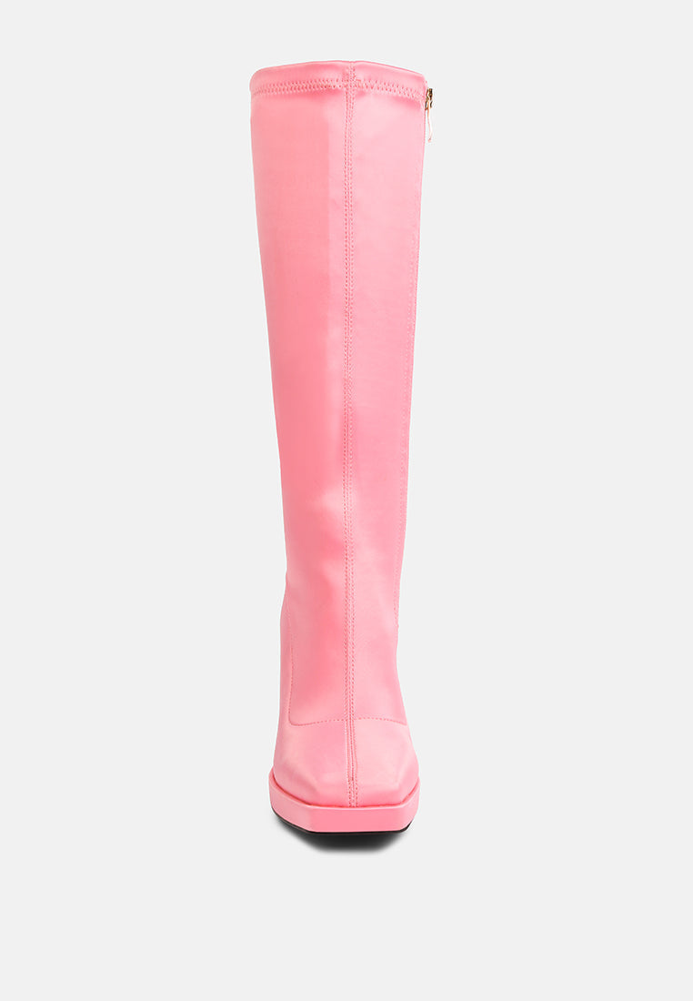 Presto Stretchable Satin Long Boot