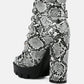 Palmetto Snake Skin Ankle Boots