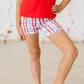 Patriotic Plaid Twirl Shorts