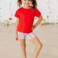 Patriotic Plaid Twirl Shorts