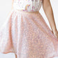 Peach Sequin Twirl Skort