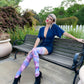 Madisen: Blue and Purple Tie Dye Thigh Highs
