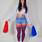Game Day! - Red & Navy Thigh-Highs