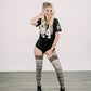 Lori: From Backroads to Boardrooms, Tan/Black Plaid Thigh Highs