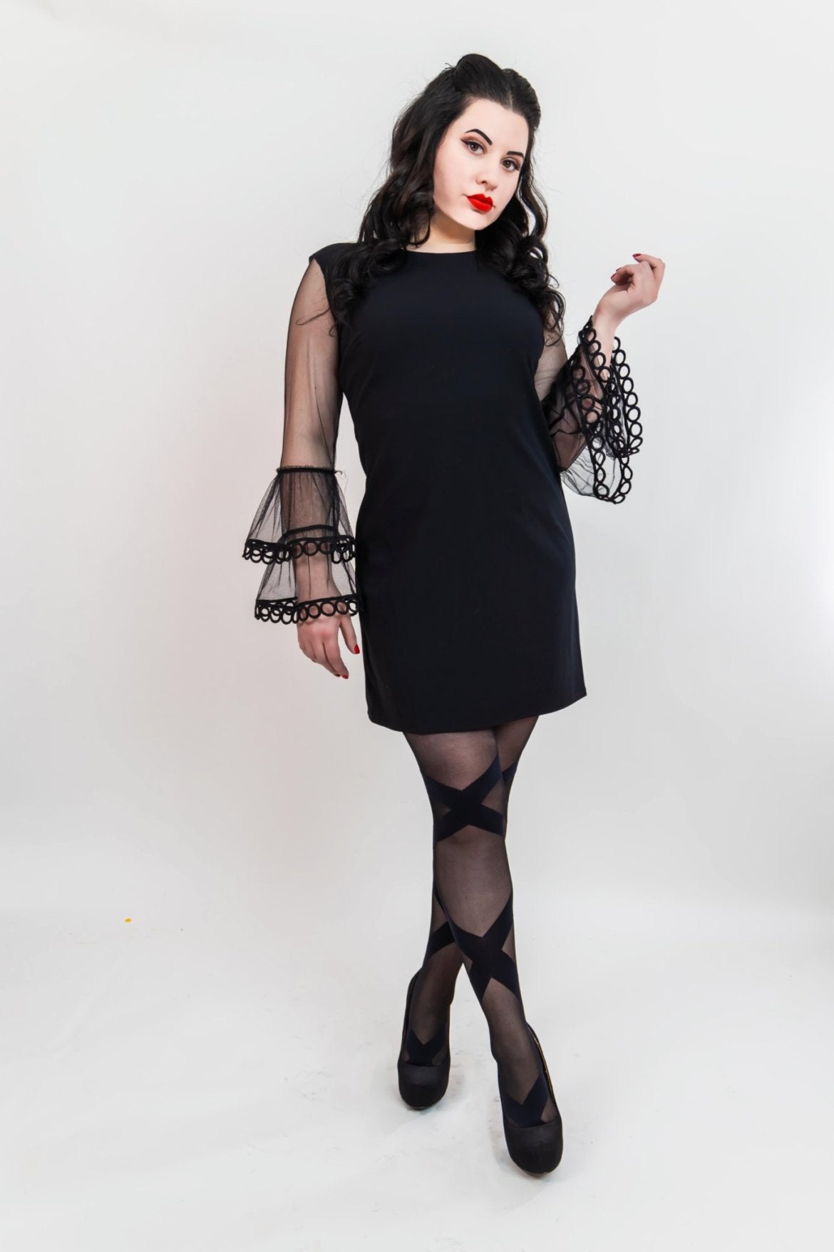 Jackie: Black Ballet Thigh Highs