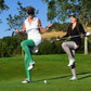 Par 4 - Green Argyle Thigh Highs