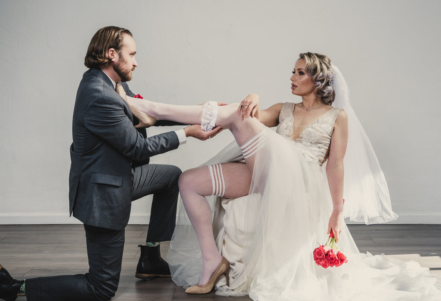 Ashley: Whatever Your Whimsy, Wedding to White Party Thigh Highs