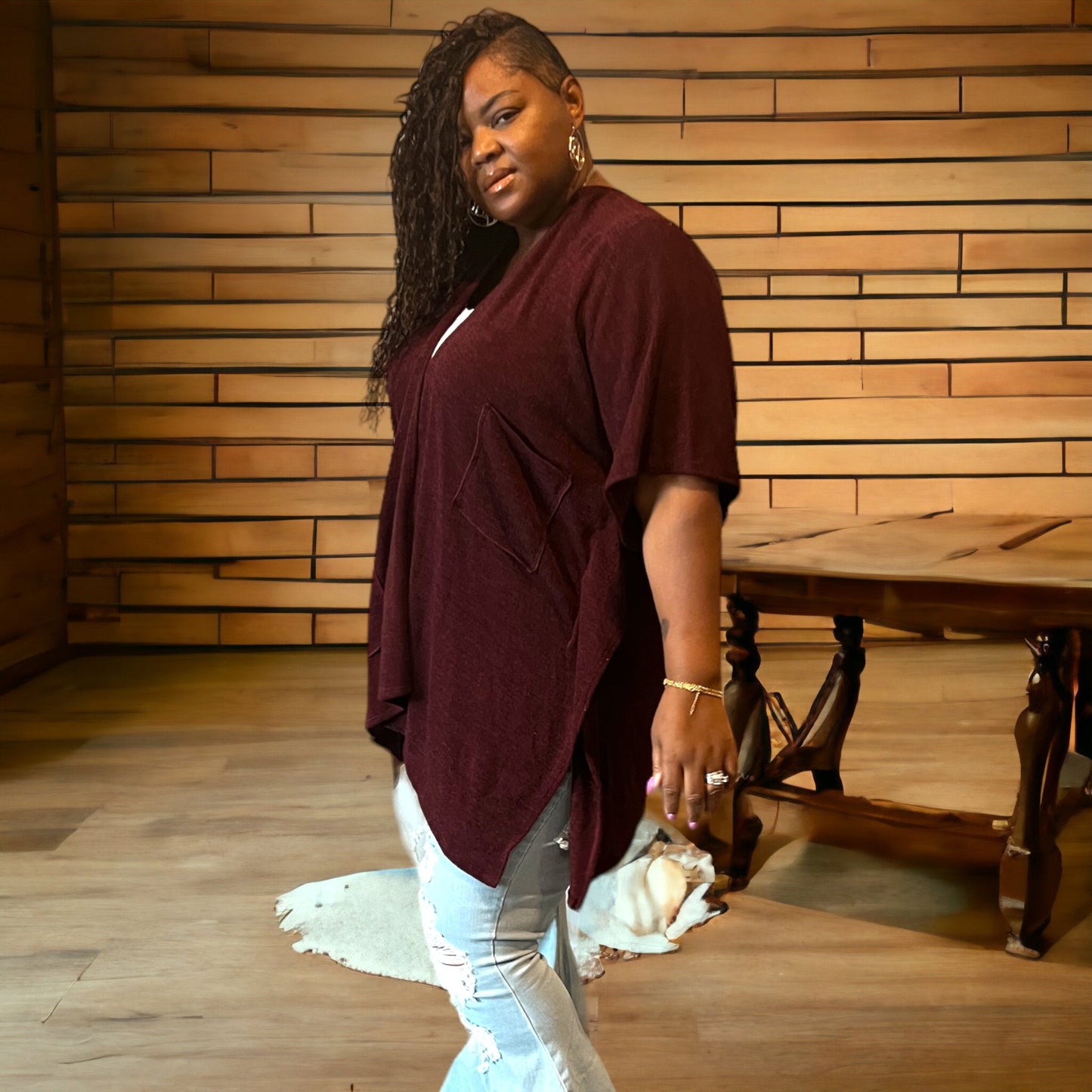 Unique Asymmetrical Hem Sweater