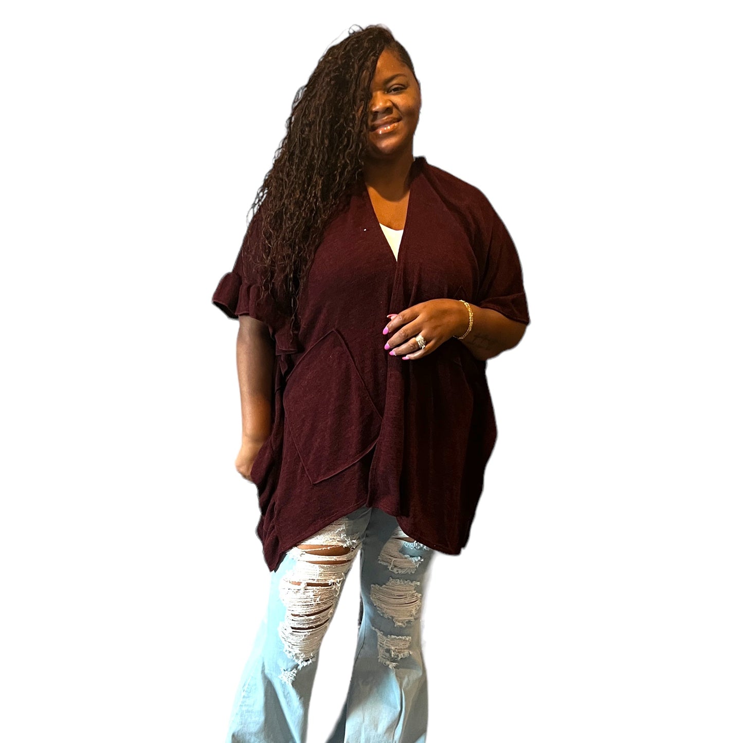 Unique Asymmetrical Hem Sweater