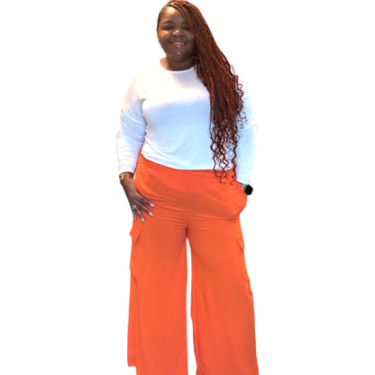 Spicy Orange Cargo Pants
