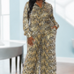 Tough Skin  Leopard Gold Foil Pants Set