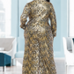 Tough Skin  Leopard Gold Foil Pants Set