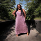 Leopard Print Adjustable Strap Maxi Dress