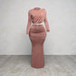 Shirring Maxi Skirt Set
