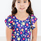 Pick a Posy S/S Flutter Sleeve Leotard