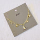 Pickleball Play Charm Necklace – Gold Chain with Playful Pickleball-Inspired Charms