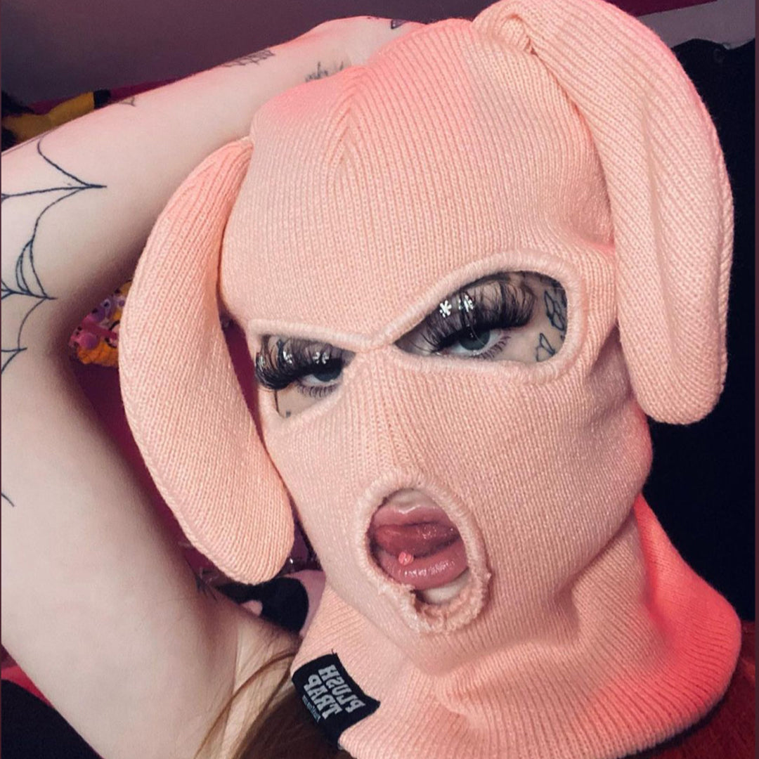 Pink Bunski 3 Hole Balaclava