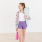 Playful Purple Active Shorty Shorts