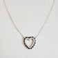 Preciously Scallop Edged Heart Necklace