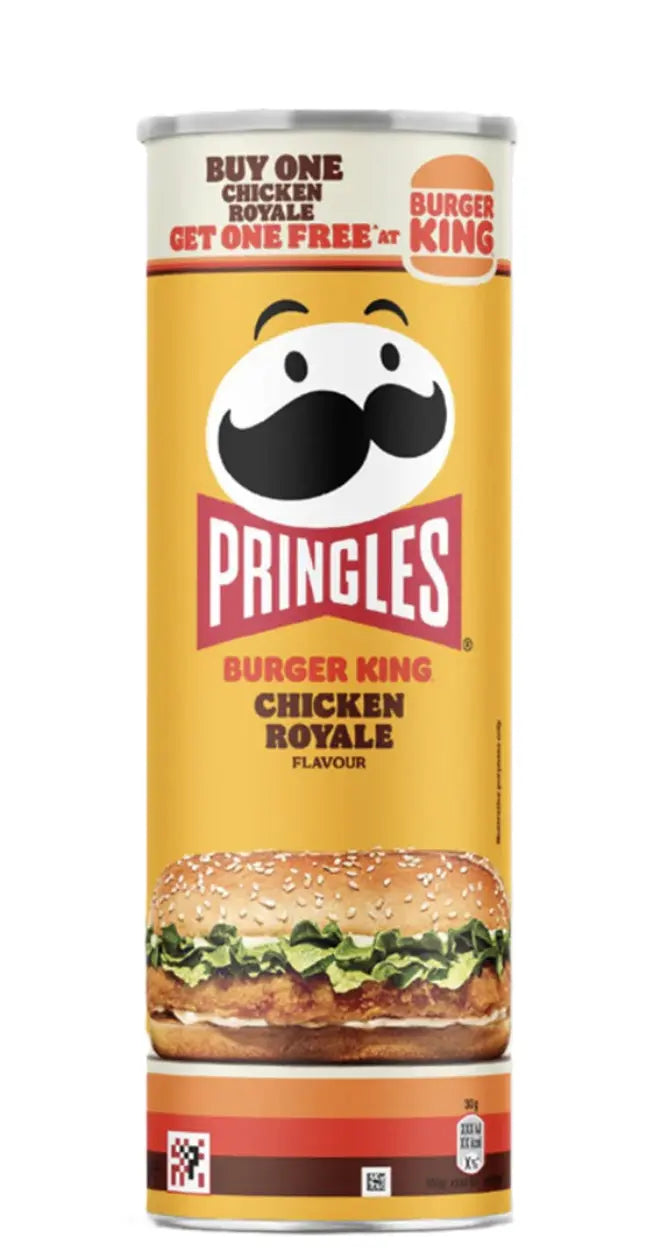 Pringles Burger King Chicken Royale – Crispy Chicken Sandwich Flavored Potato Crisps (UK)