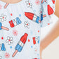 Proudly Patriotic S/S Flutter Sleeve Leotard