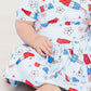 Proudly Patriotic S/S Twirl Bodysuit