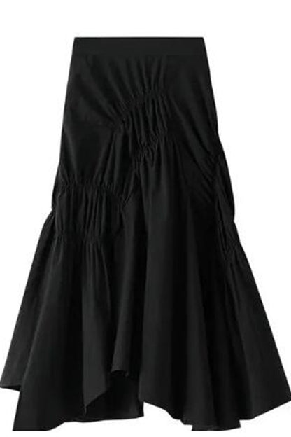 Ruffled layered skirt