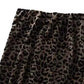 Velvet leopard midi skirt
