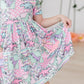 Quilted Dinos S/S Pocket Twirl Dress