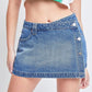 Women's Denim Wrap Skort