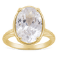Sterling Silver Oval Cut CZ Cocktail Ring
