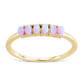 Sterling Silver Pink Opal Cluster Ring