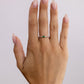 Sterling Silver Thin Emerald CZ Stacking Birthstone Ring
